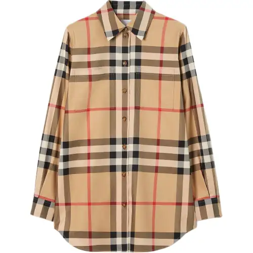 Burberry Checked Buttoned Shirt