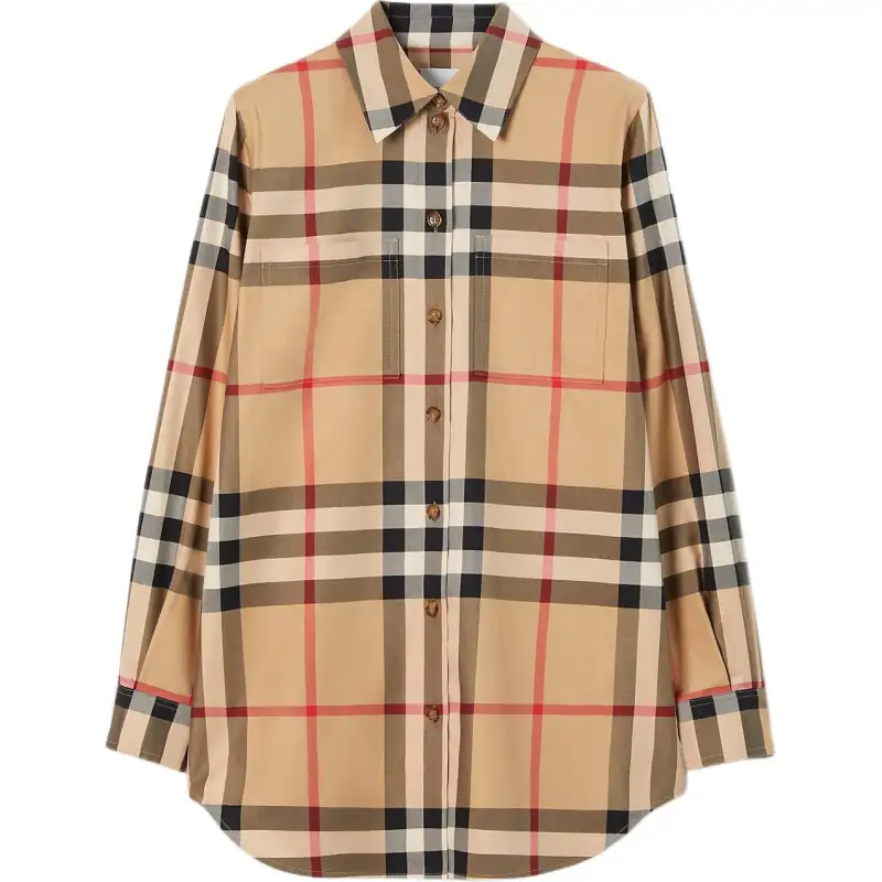 Burberry Checked Buttoned Shirt