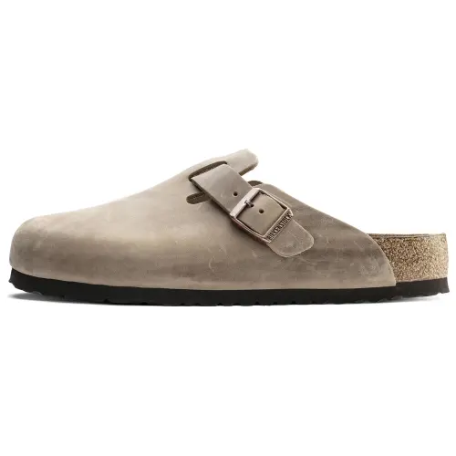 Boston Wmns Birkenstock Soft Footbed Oiled Leather 'Tobacco Brown'