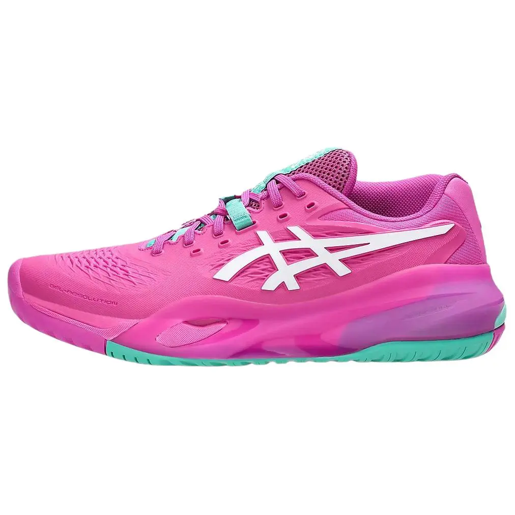 ASICS GEL RESOLUTION X Low top Tennis Shoes Men's Bright Rose Pink White