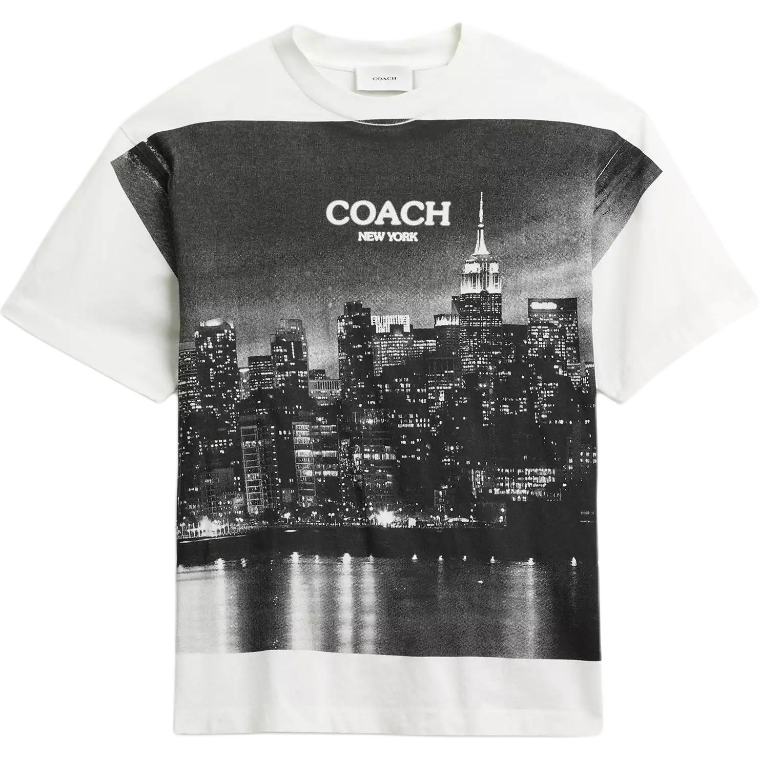 Женская футболка COACH CDI21-NZ2 (белая)