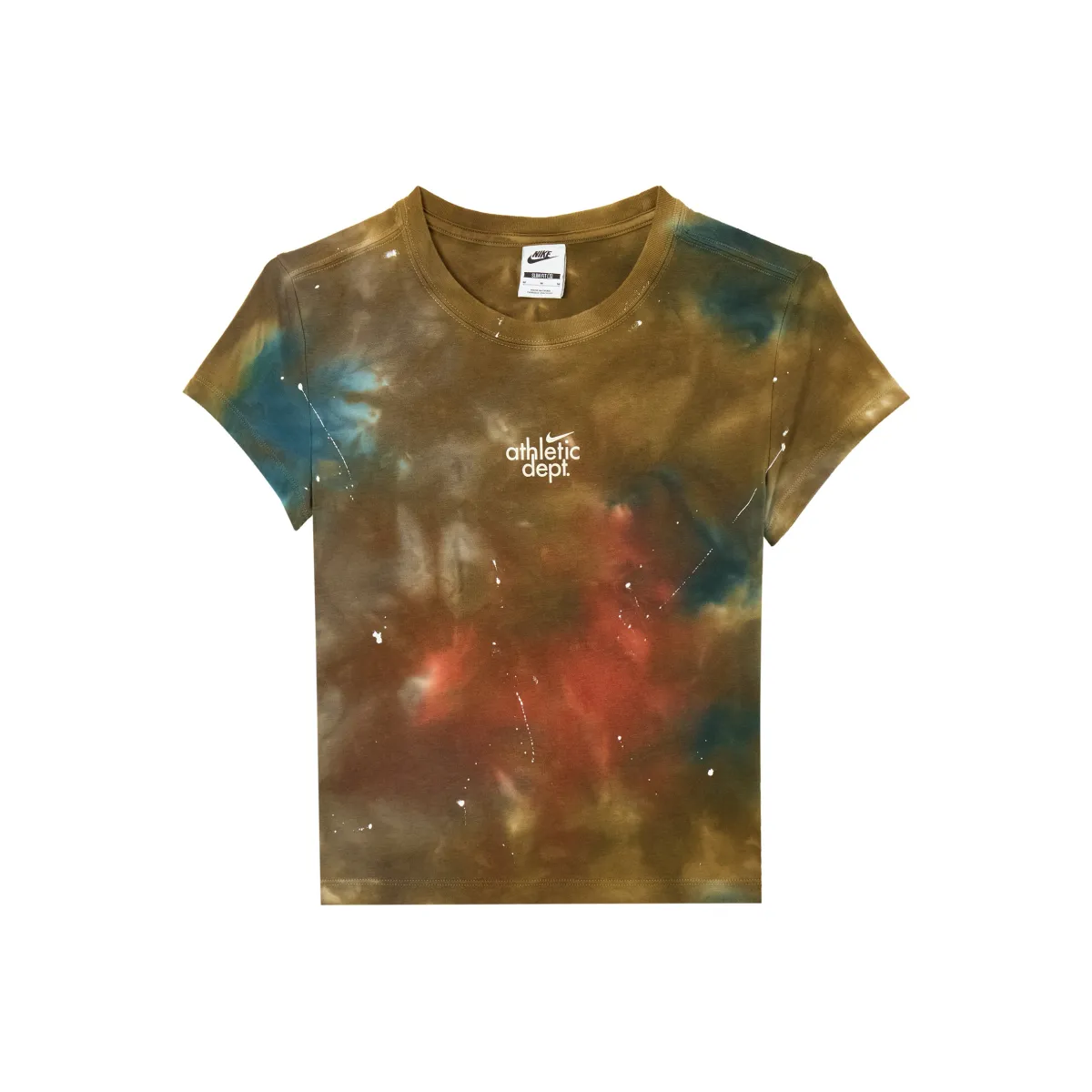 Nike T-Shirts Women's Brown Crew Neck Moderate