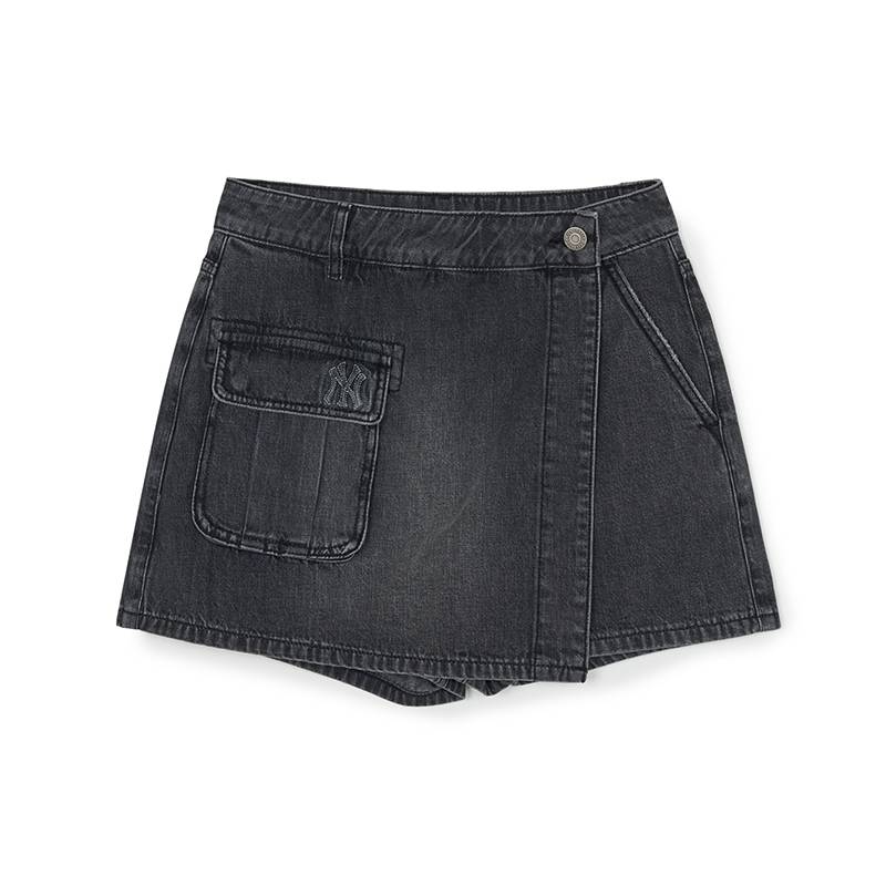 MLB Retro denim skirt, mid rise