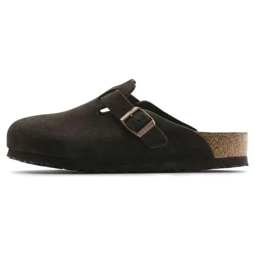 Boston Birkenstock Soft Footbed Suede 'Mocha'