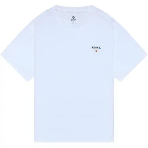 Converse T Shirts Unisex White Crew Neck Moderate