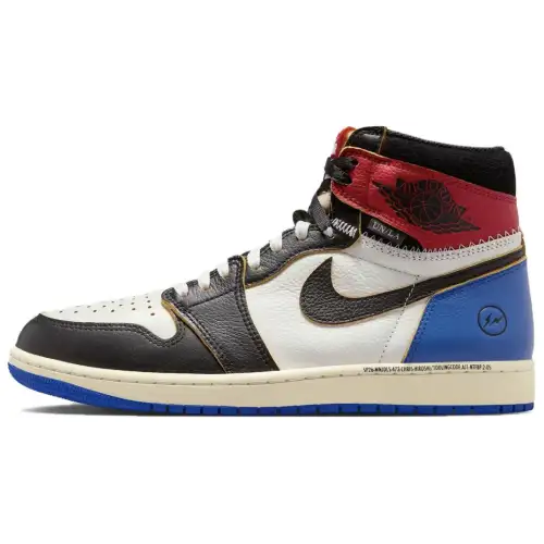 Jordan x Union X Fragment Design Air Jordan 1 High top Vintage Basketball Shoes Unisex