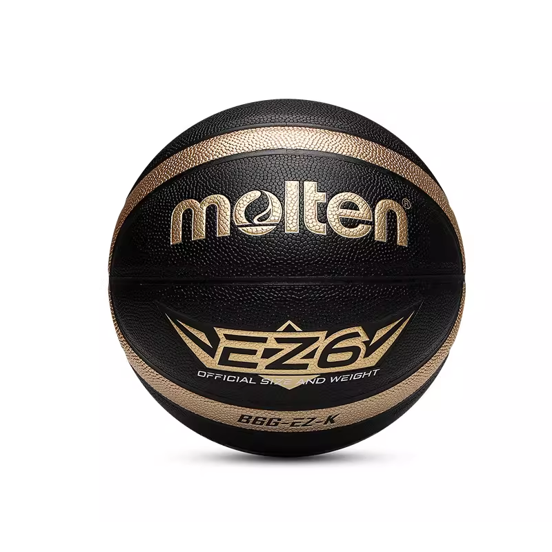 Molten Pu Basketball Black Gold 5/6/Size 7 Ball Training Unisex China Mainland Version