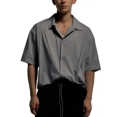 New Balance NB Grey SS25 Shirt Men's Gray
