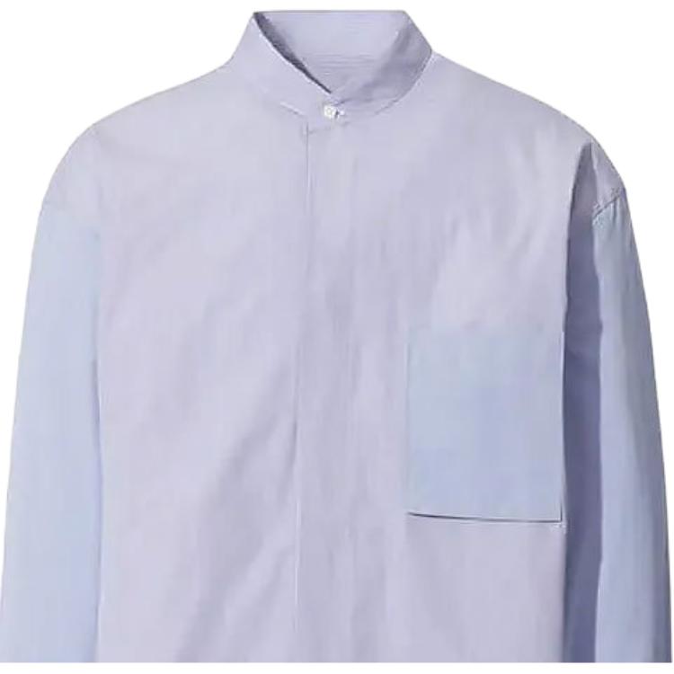 Мужская рубашка UNIQLO Jil Sander (розово-голубой) — фото 4