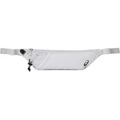 ASICS Running Bag Fanny Pack Outdoor Bag Nylon With Polyester Gray Unisex