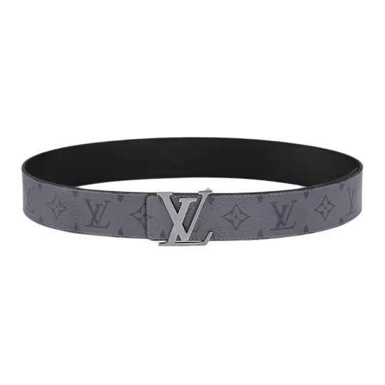 LOUIS VUITTON Reversible Belt Initiales Monogram Eclipse Reverse 40MM