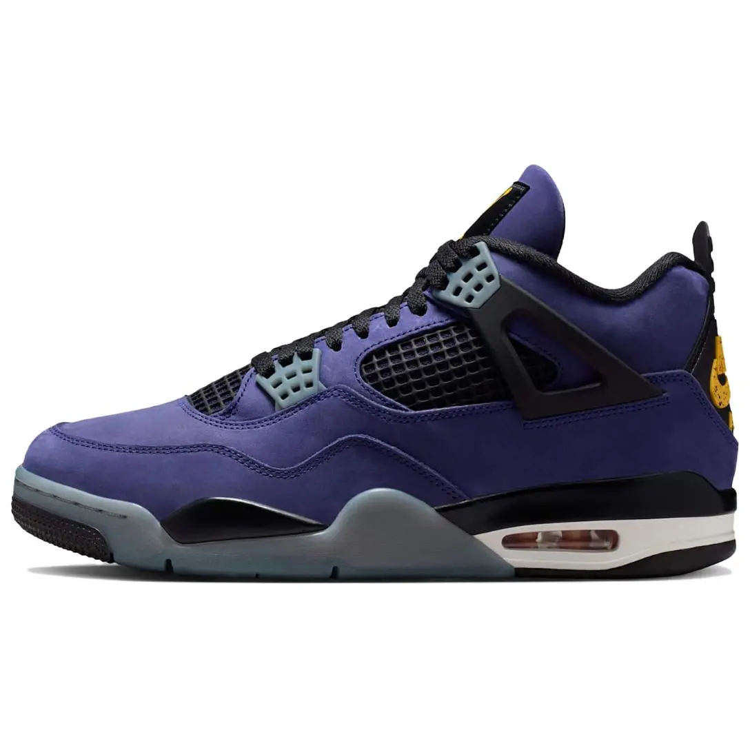 Jordan Air Jordan 4 Mid top Vintage Basketball Shoes Men's Purple