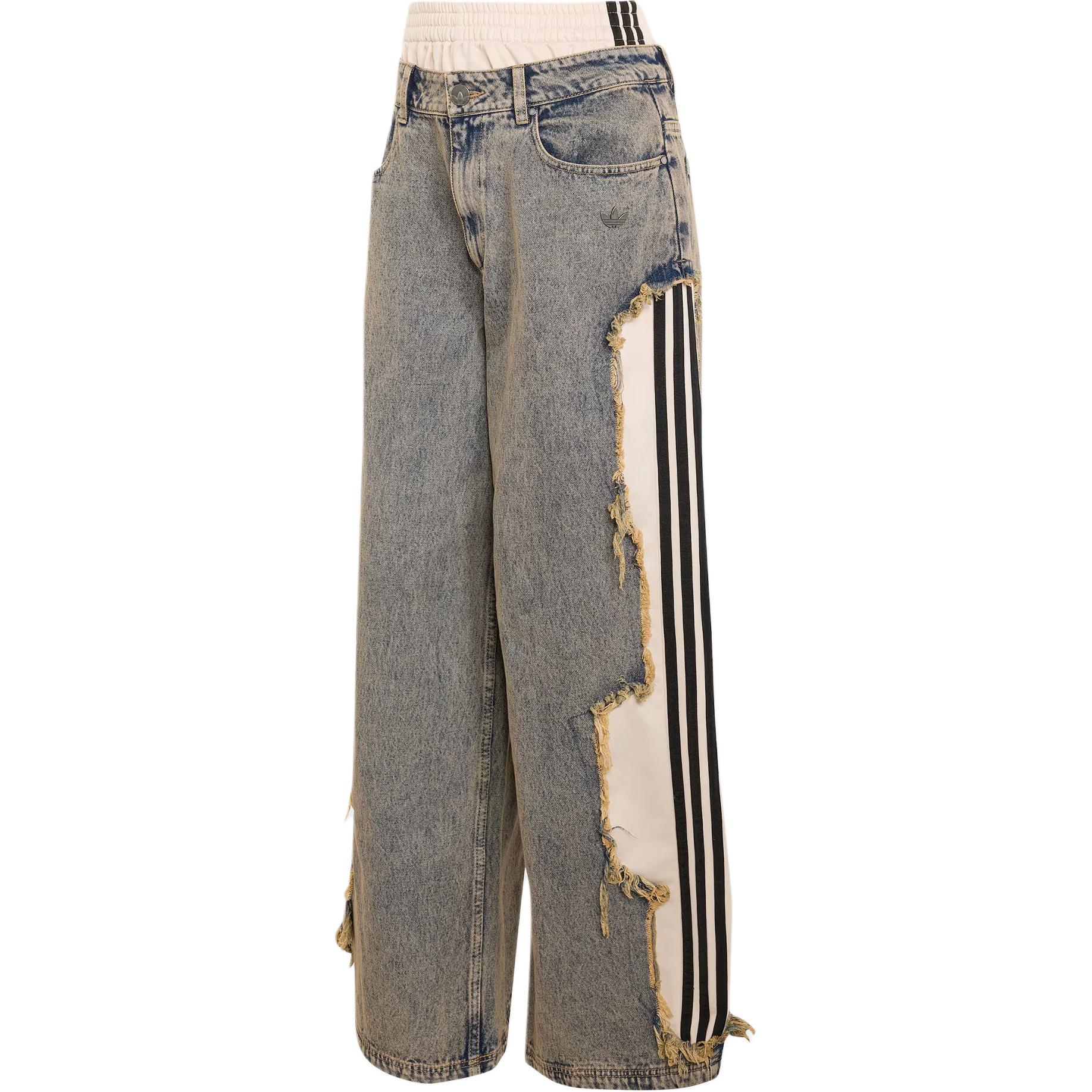 Женские штаны adidas originals ADILENIUM 5.0 DECONSTRUCTED JOGGERS (синие)