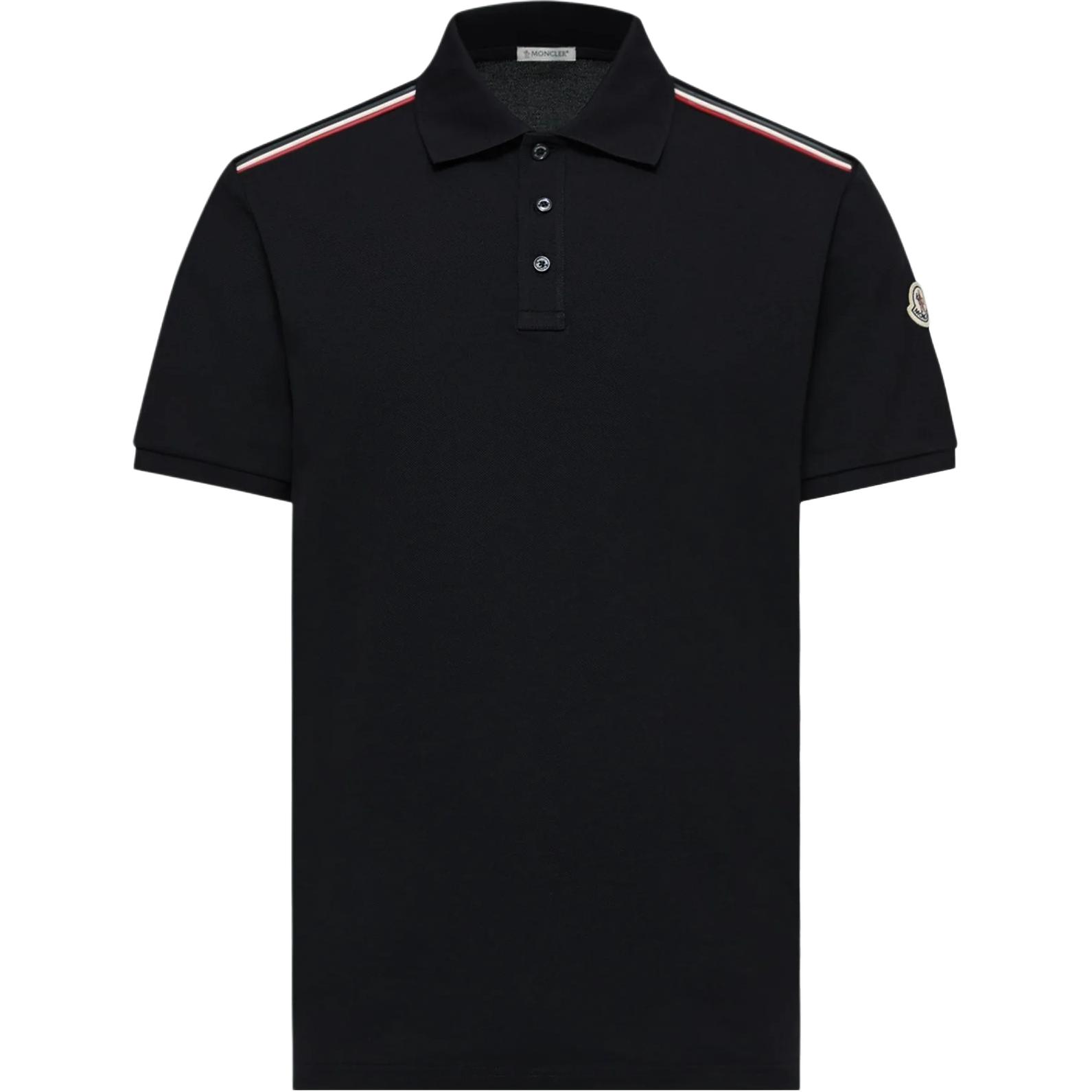 Мужская футболка-поло Moncler L10918A0003189A16999 (черная)