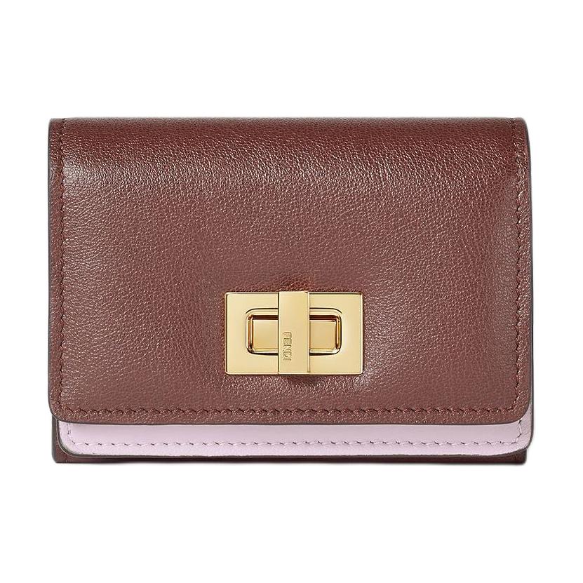 Женский кошелек Fendi (коричнево-розовый)