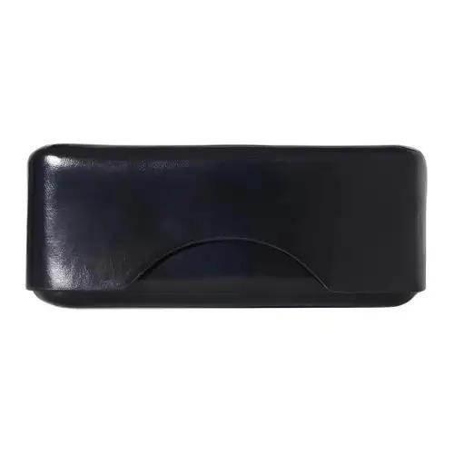 THE ROW Calfskin Spliced ​​polished Vegetable Tanned Leather Eyeglass Pouch Women's Dark Blue