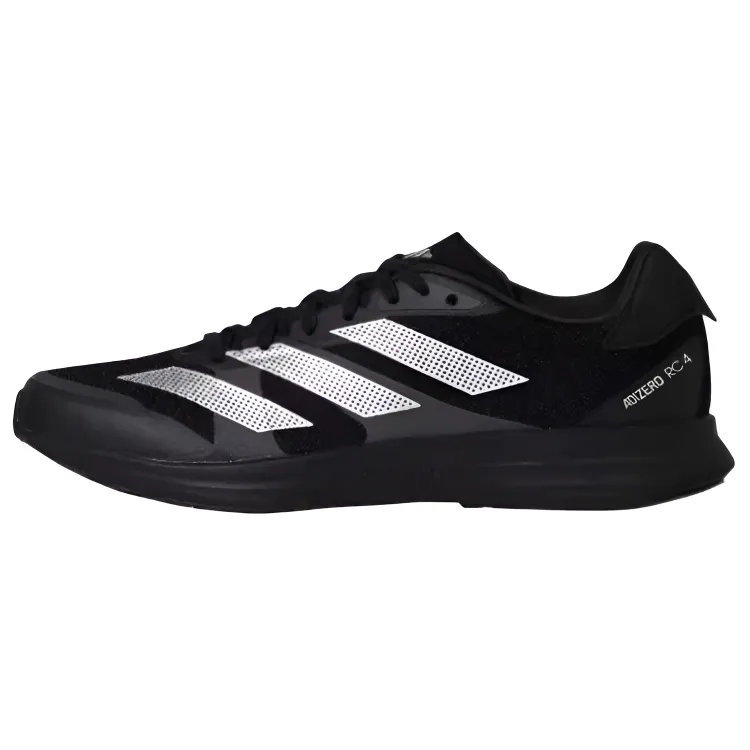 Adidas Adizero RC 4 Mesh Support Training Physical Fitness Test Physical Exam Racing Running Shoes Unisex Black