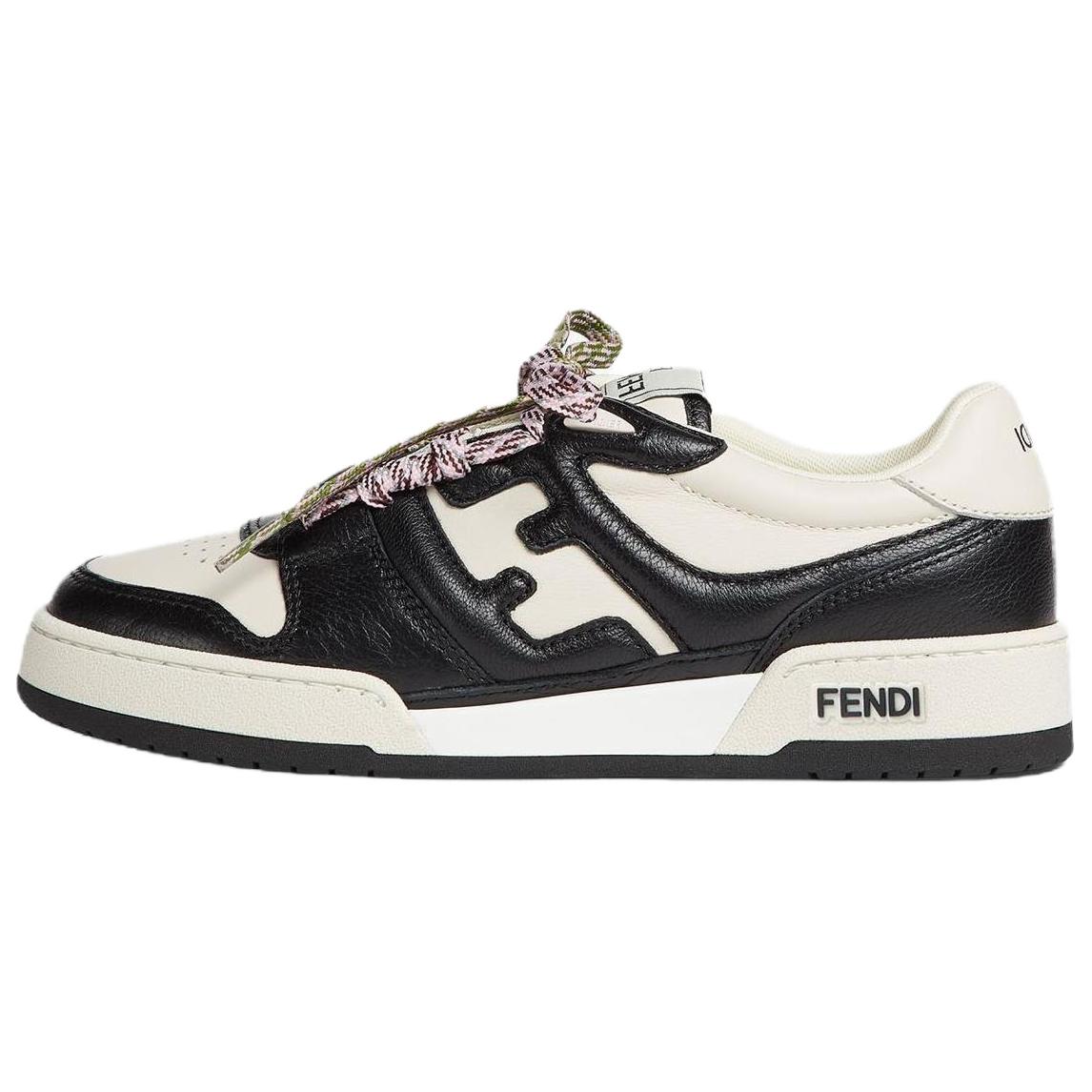 Женские кеды Fendi FENDI Match (черно-белые)