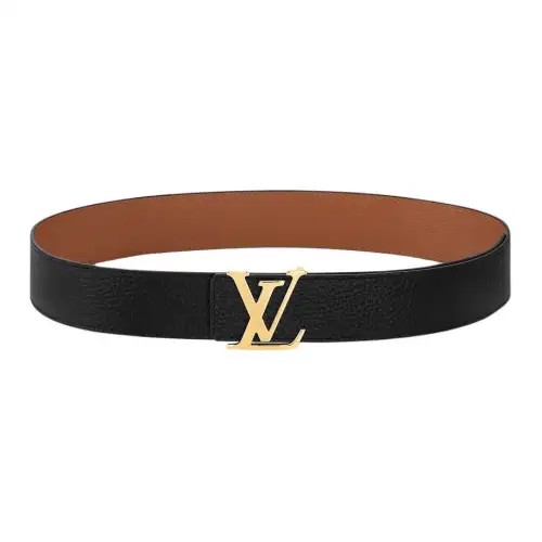 Louis Vuitton logo leather belt