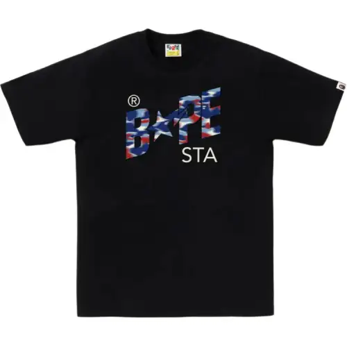 A BATHING APE Camouflage comfortable screen, rubber short sleeve T-shirt, print
