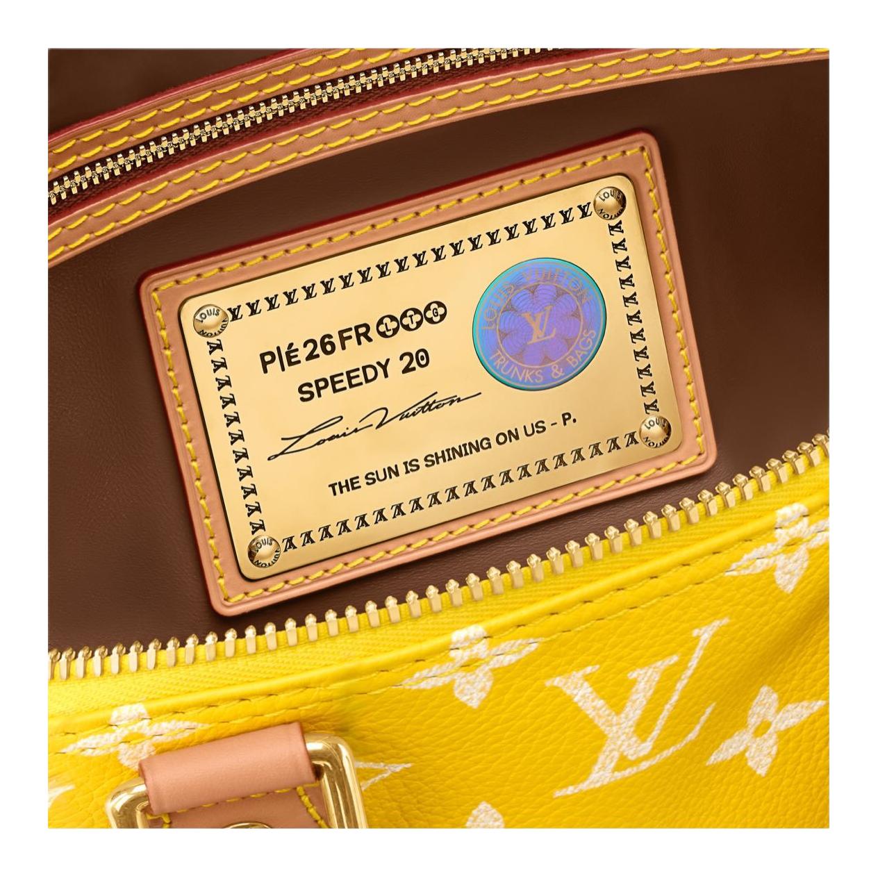 Мужская сумка Louis Vuitton LOUIS VUITTON Speedy P9 BANDOULIÈRE (желтые) — фото 6