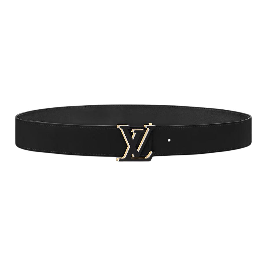Мужской ремень Louis Vuitton Optic Reversible Belt (черный)