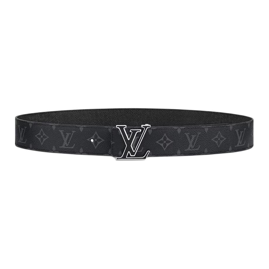 Мужской ремень Louis Vuitton Initiales (черный)