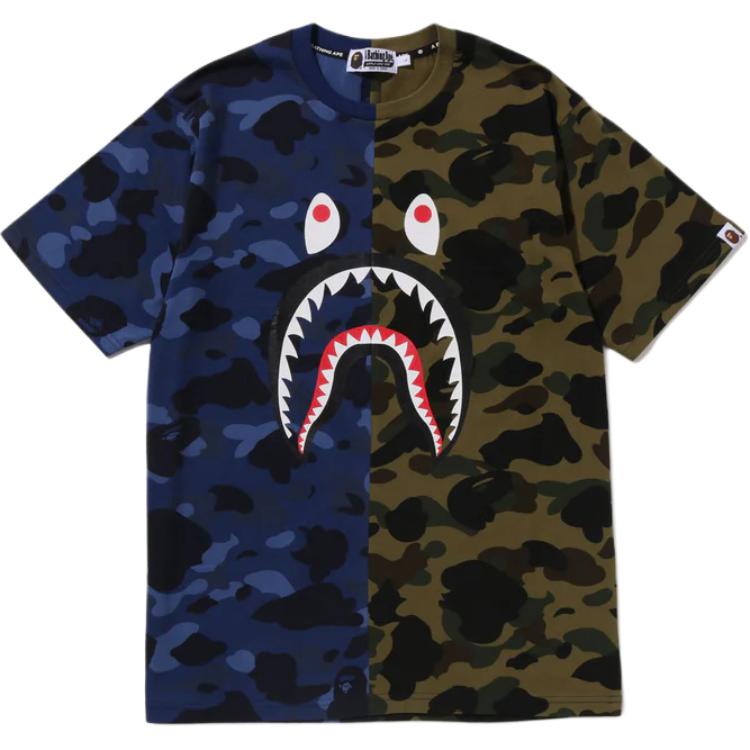 Мужская футболка BAPE SS26 Shark (черная)