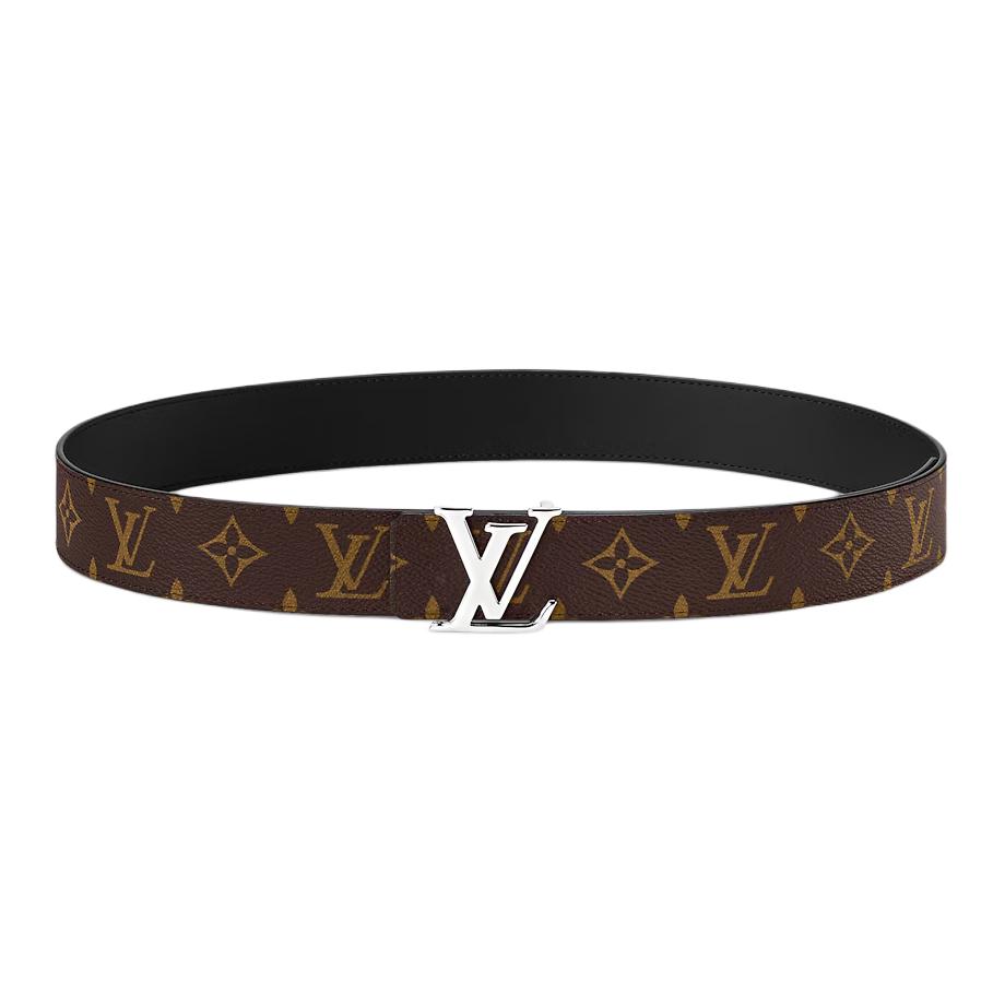 Ремень Louis Vuitton Initiales (коричнево-черный)
