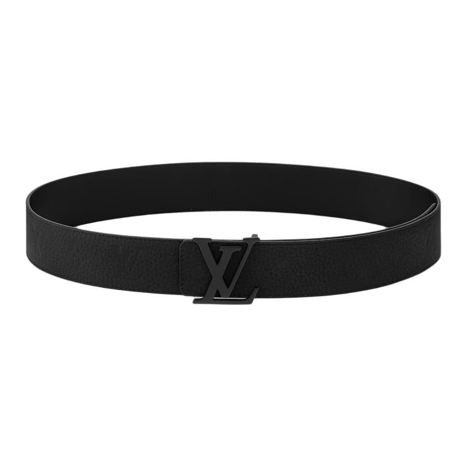 Мужской ремень Louis Vuitton LOUIS VUITTON Initiales Logo 4cm (черный)