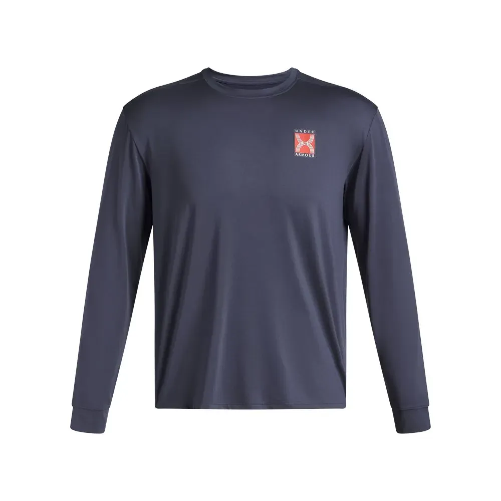 Under Armour SS25 T Shirt Men's Downpour Gray/Quartz Gray