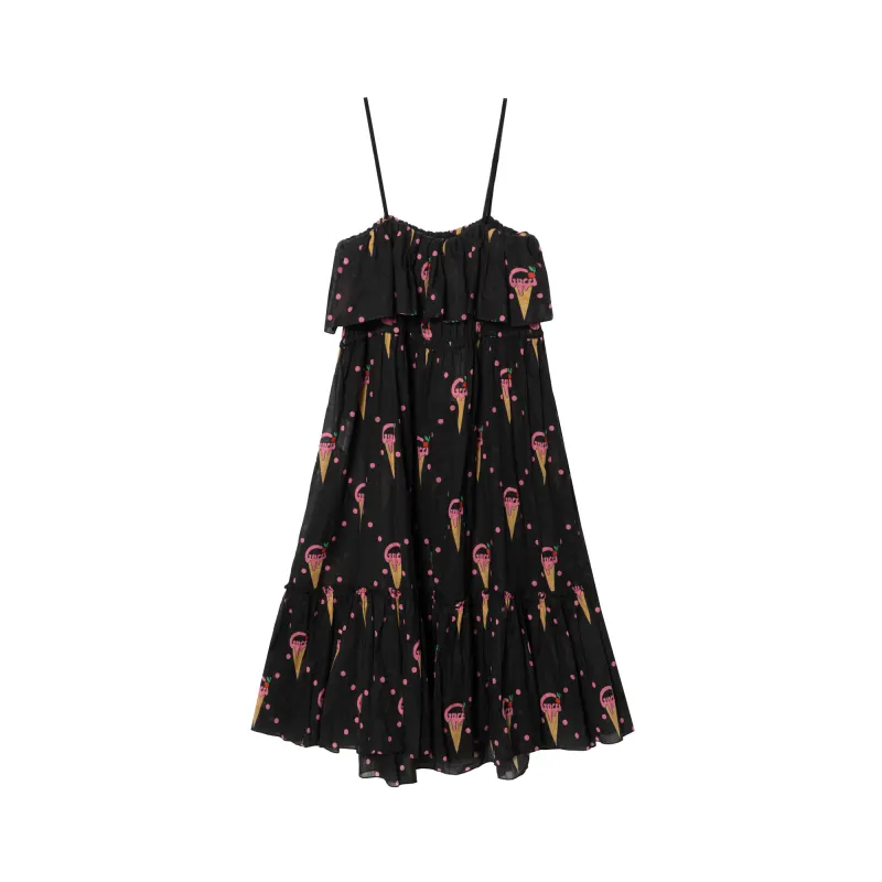 GUCCI Slip Dresses Women's Black