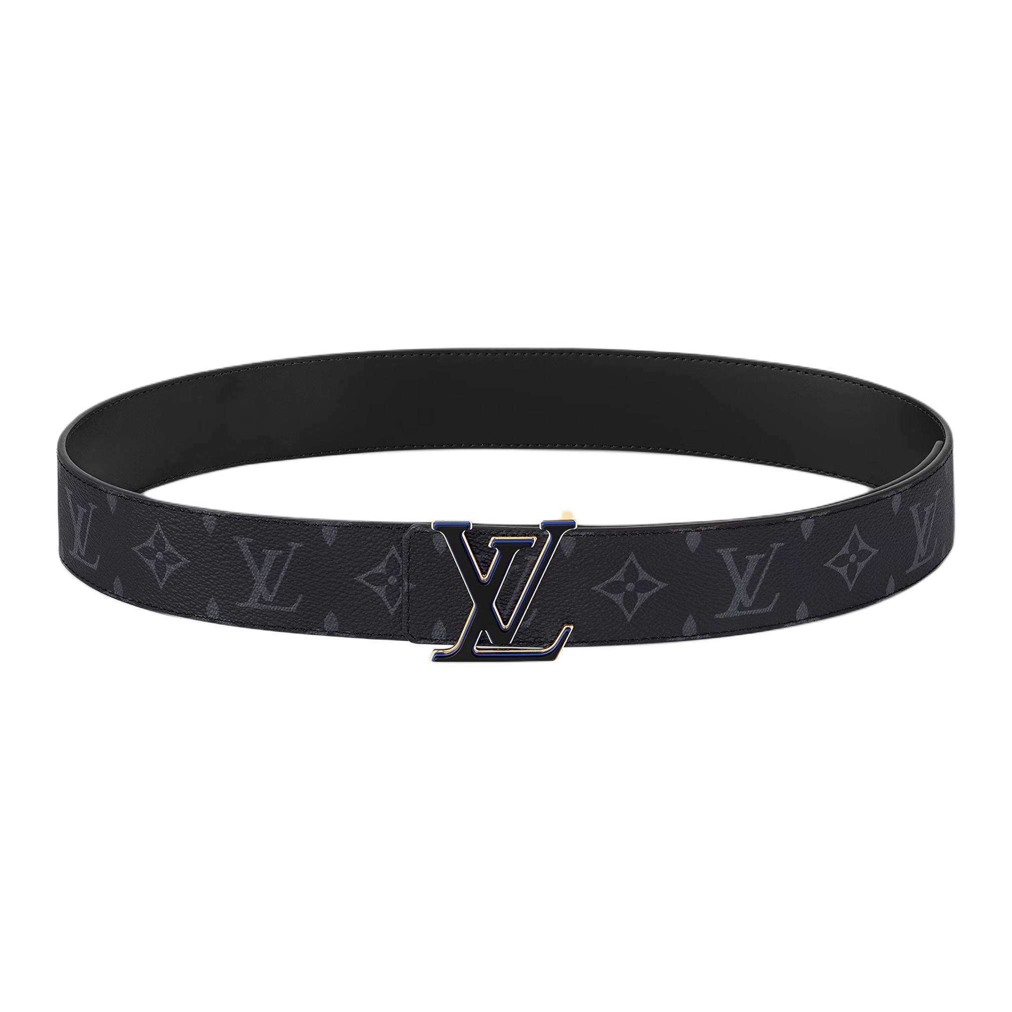 Мужской ремень Louis Vuitton LOUIS VUITTON 4cm (черный)