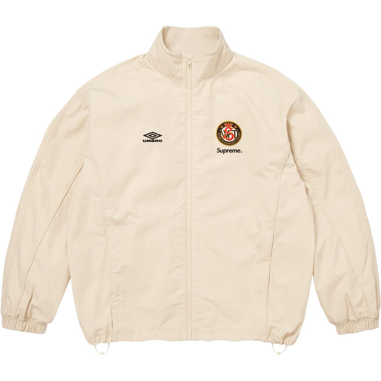 Куртка Supreme x Umbro Cotton Ripstop Track Jacket (черная)