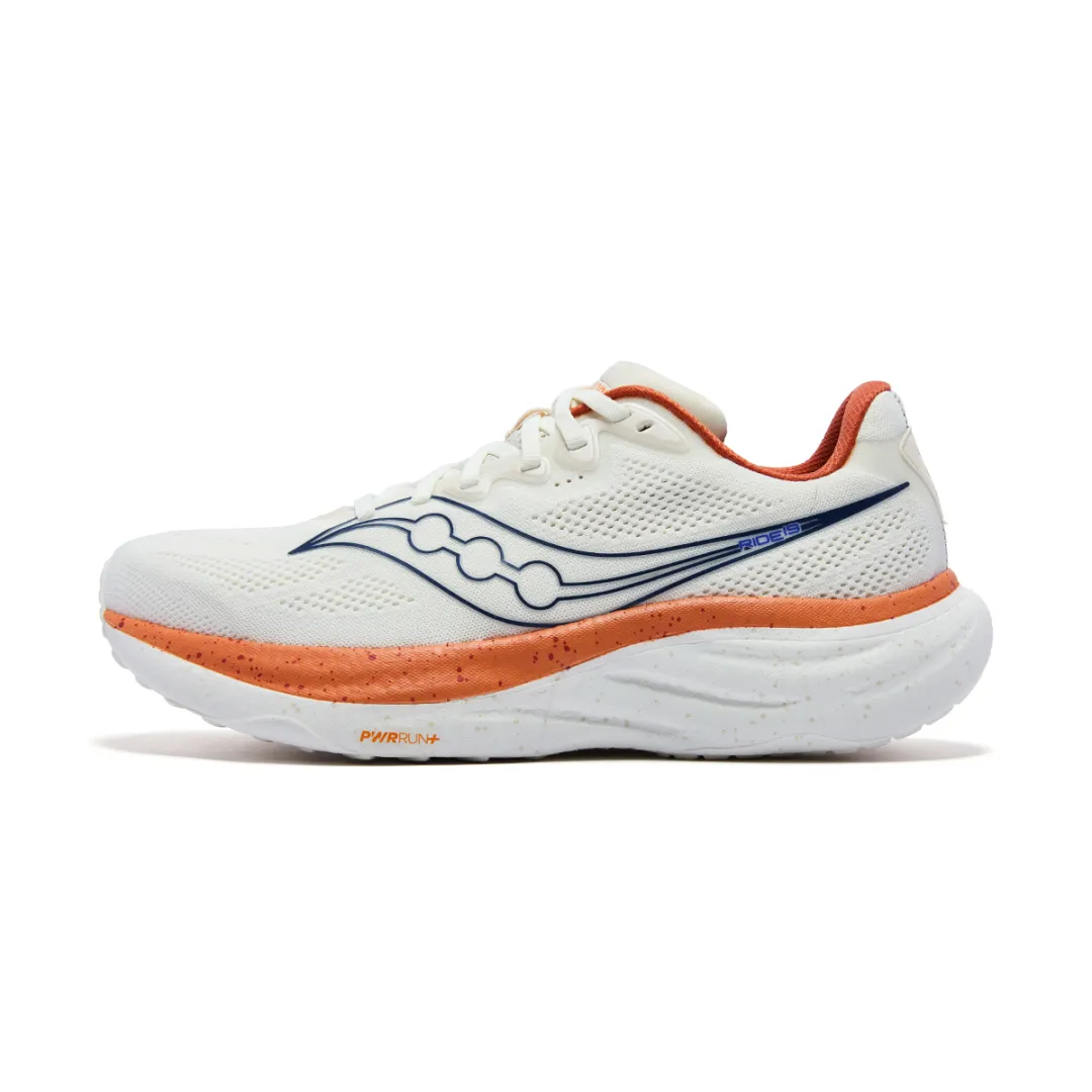 Saucony Ride Yushuai 19 Breathable Training Running Shoes Unisex White