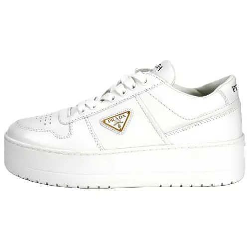 PRADA Downtown Bold Low top Skateboard Shoes 5cm Women's White