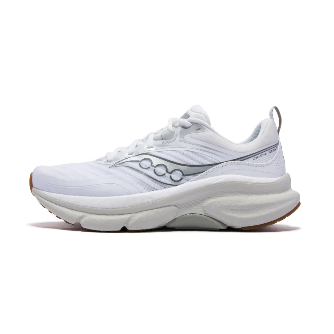 Saucony OMNI Full Cloud 23 Breathable Support Training Running Shoes Men's White