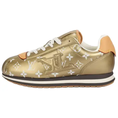 LOUIS VUITTON X Nigo Collaboration FW25 Buttersoft Low top Casual Shoes Unisex Gold