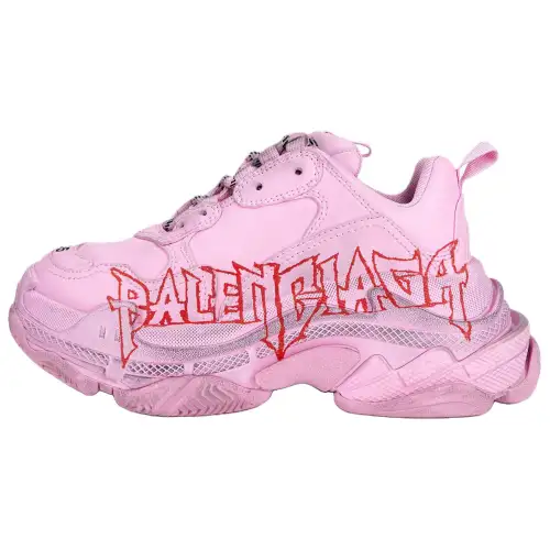 Balenciaga Triple S Sneaker 'DIY Metal - Pink Black Red' Women's