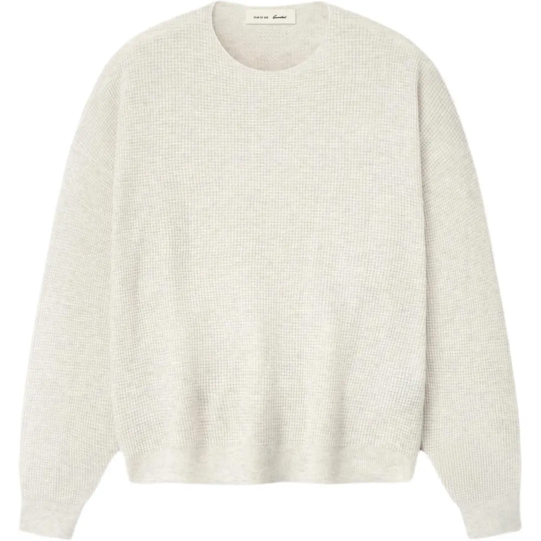 Fear Of God Essentials SS26 Signature Waffle 90s Crewneck Sweater Knitwear Unisex