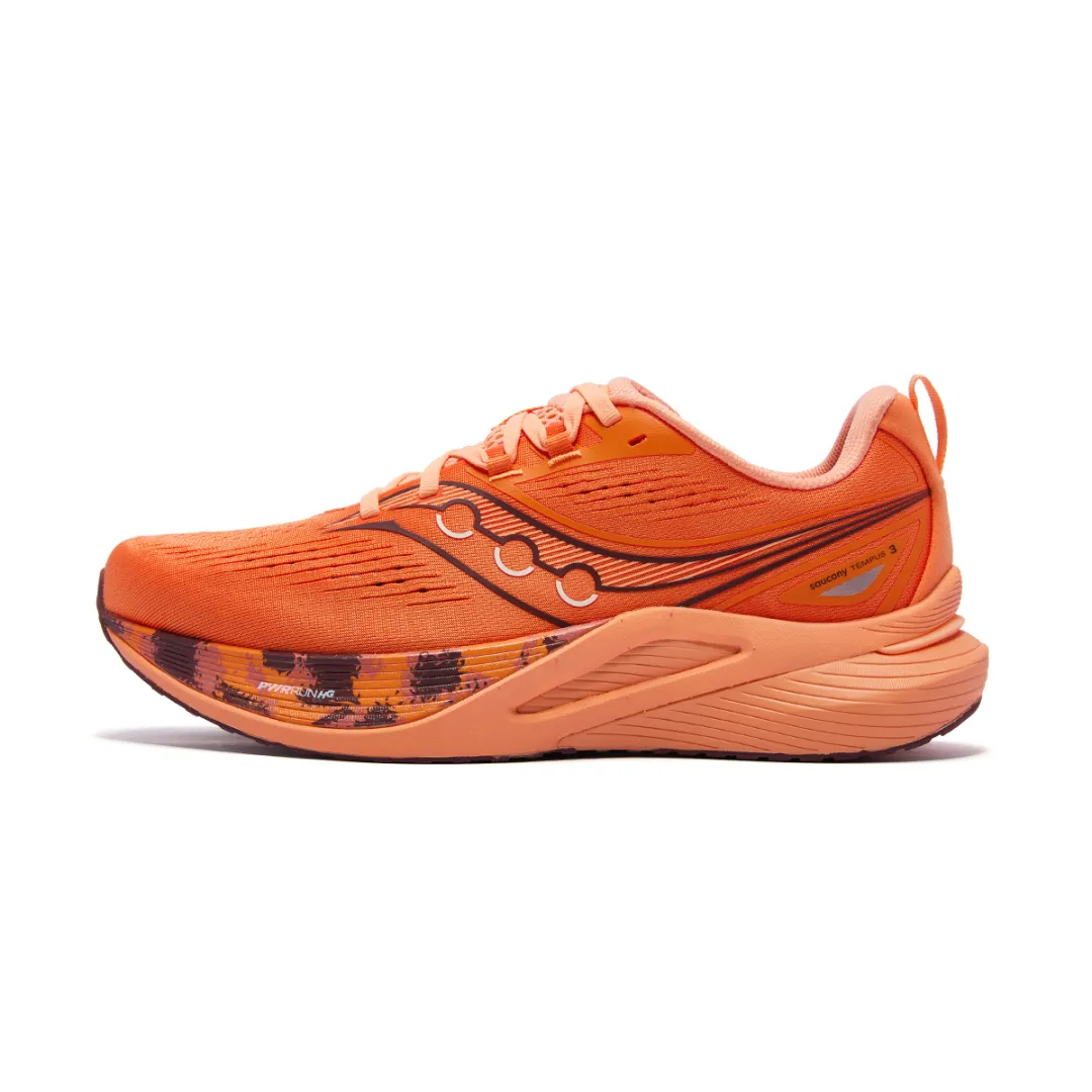 Saucony Tempus TanTu 3 Breathable Support Rebound Training Running Shoes Unisex Orange