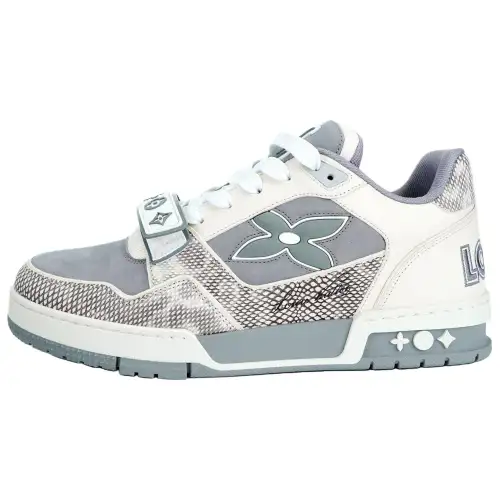 LOUIS VUITTON Trainer Low top Skateboard Shoes Men's Gray