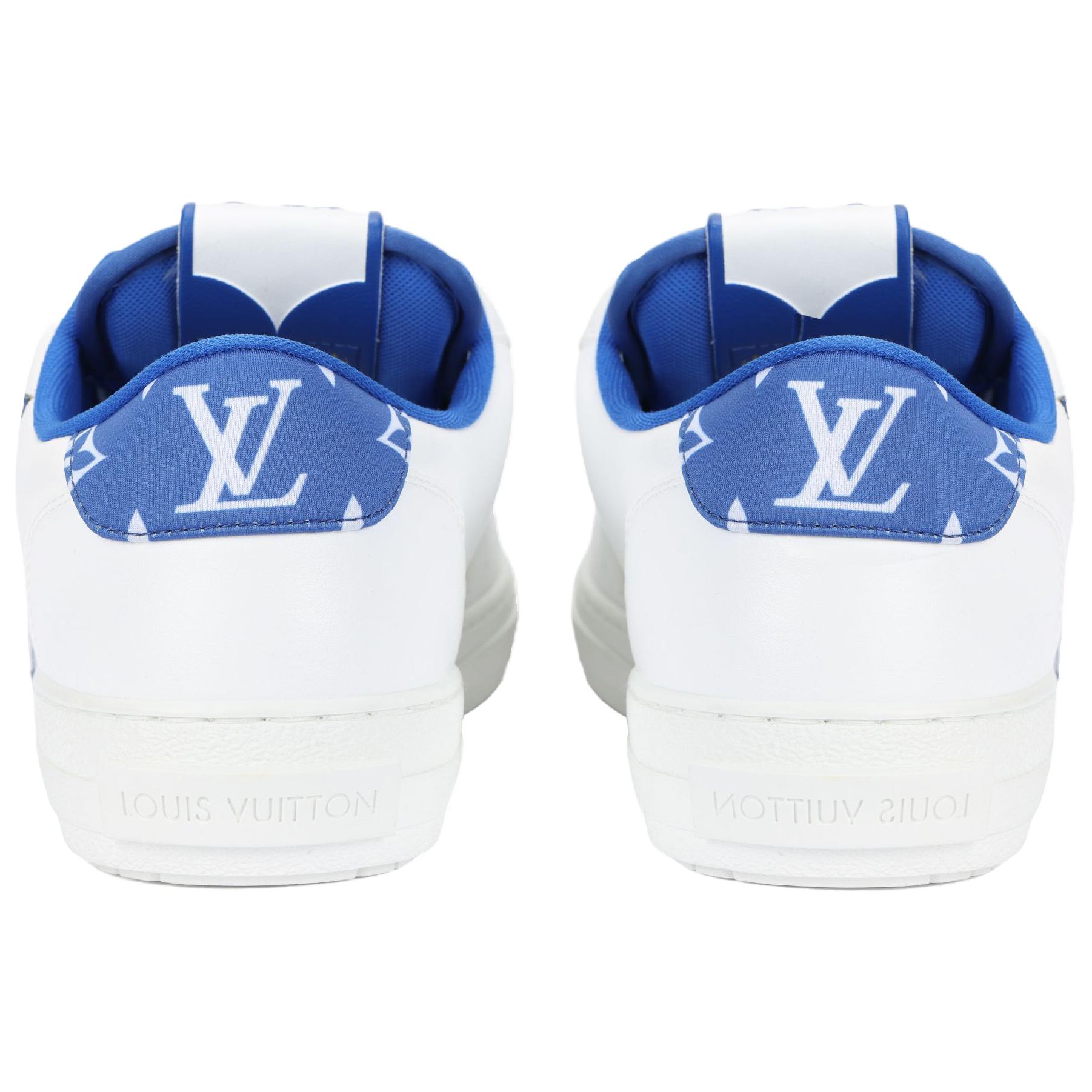 Мужские кеды Louis Vuitton Charlie (бело-синие) — фото 4