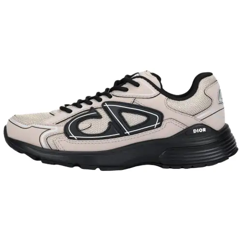 DIOR B30 Countdown Mesh, Textile Low top Casual Shoes Men's Beige