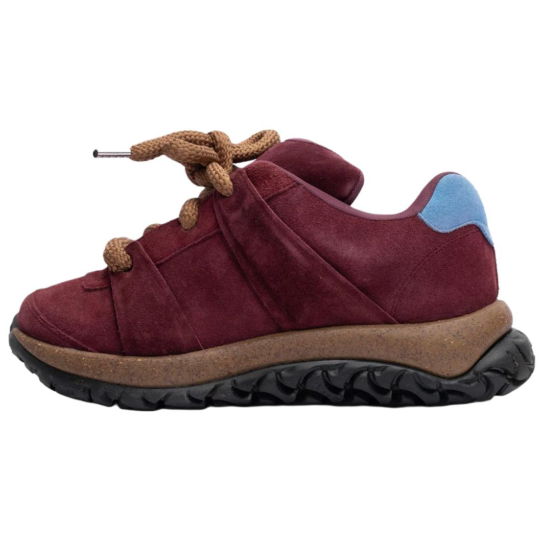 Мужские кеды Birkenstock 1033210 (бордовые)