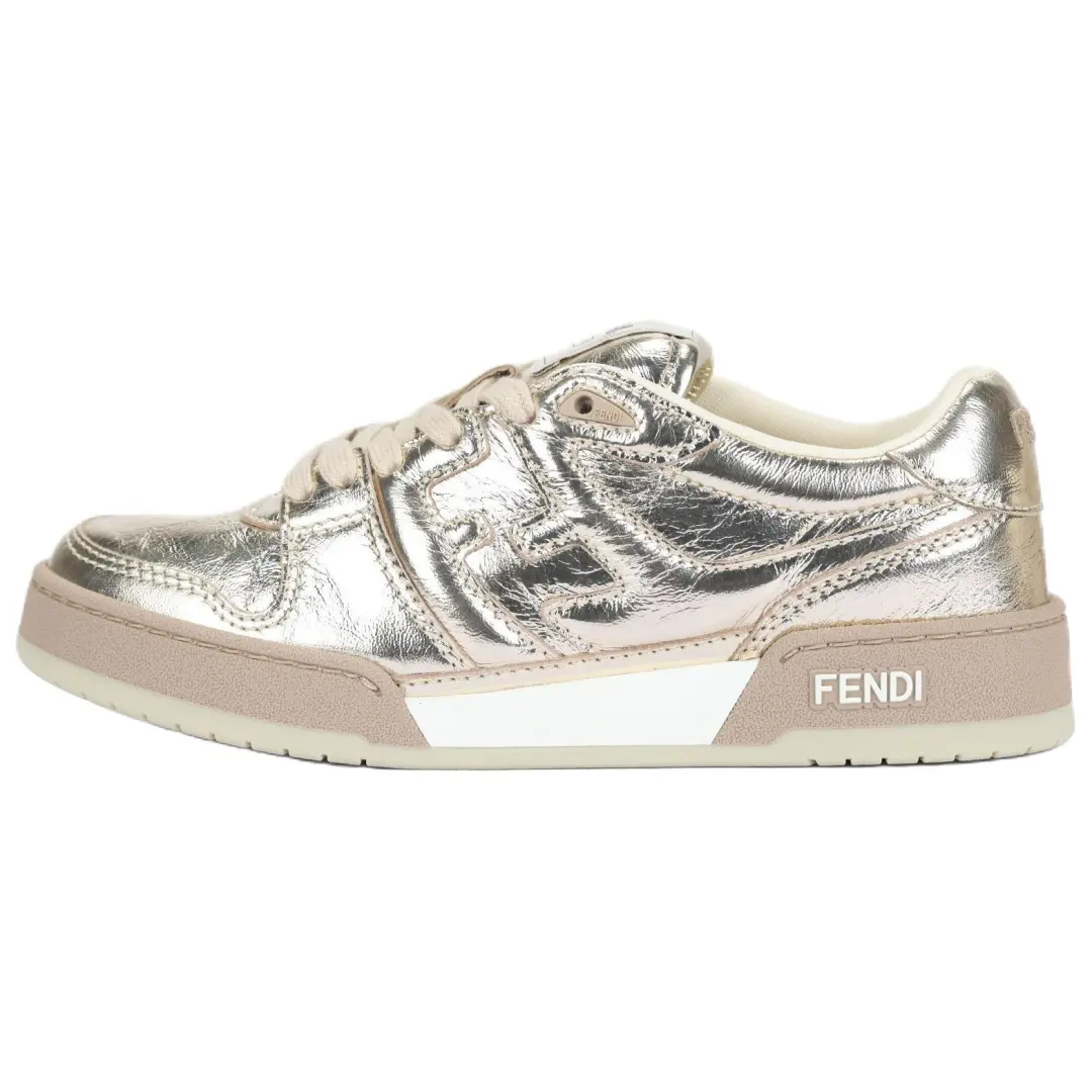 FENDI Metallic Low Top Sneakers Women's