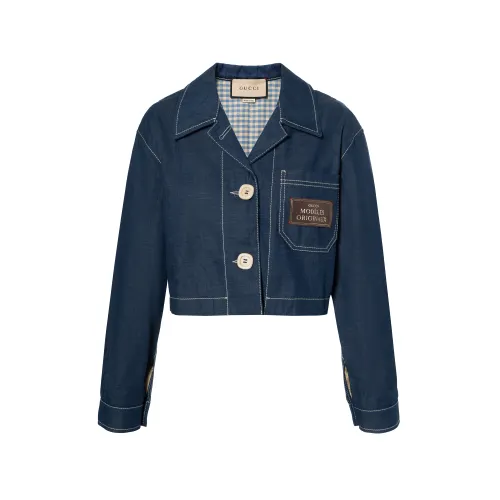 GUCCI Cropped Denim Jacket