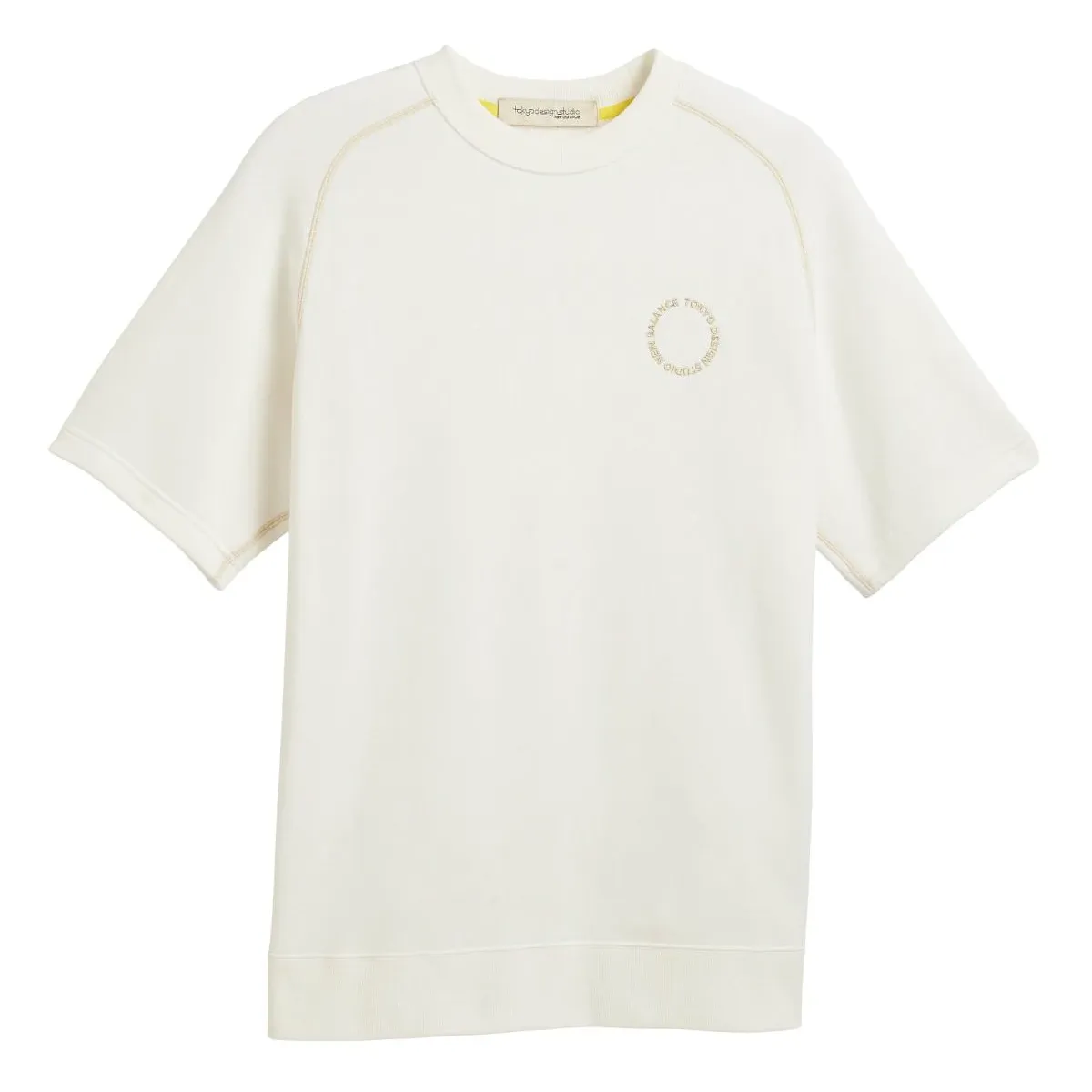New Balance T-Shirts Unisex White Crew Neck Moderate Straight Fit
