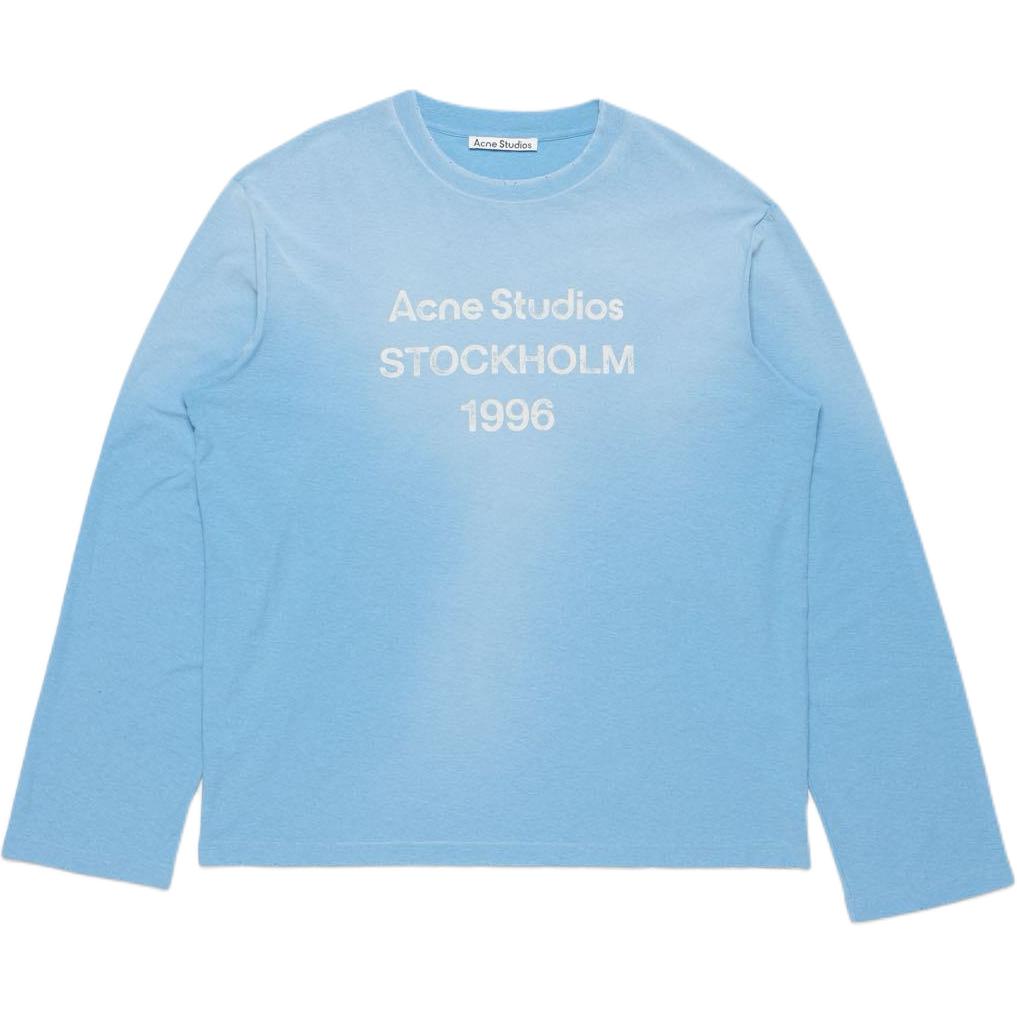 Футболка Acne Acne Studios SS26 1996 PA T (светло-голубой)