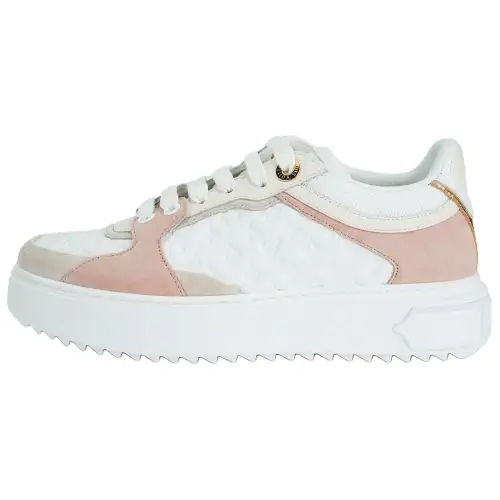 LOUIS VUITTON Time Out Leather Low top Skateboard Shoes Women's White